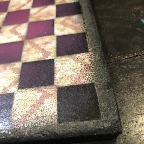 Scrapbook Chess Set - Purple Basket Pattern - Picture 7 of 10